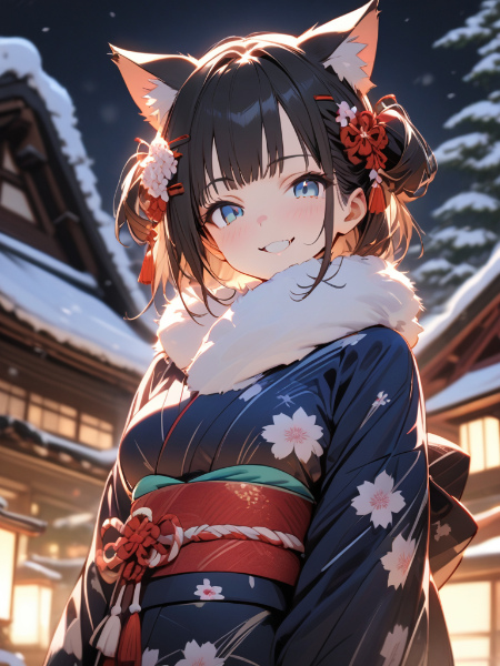 あけましておめでとうにゃ。