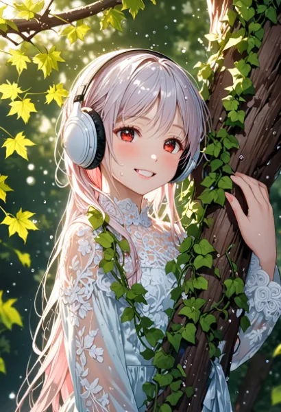 銀髪少女の森の秘密メロディー