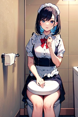トイレに挟まれた……？