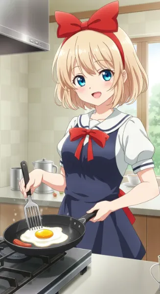 目玉焼きつくるー