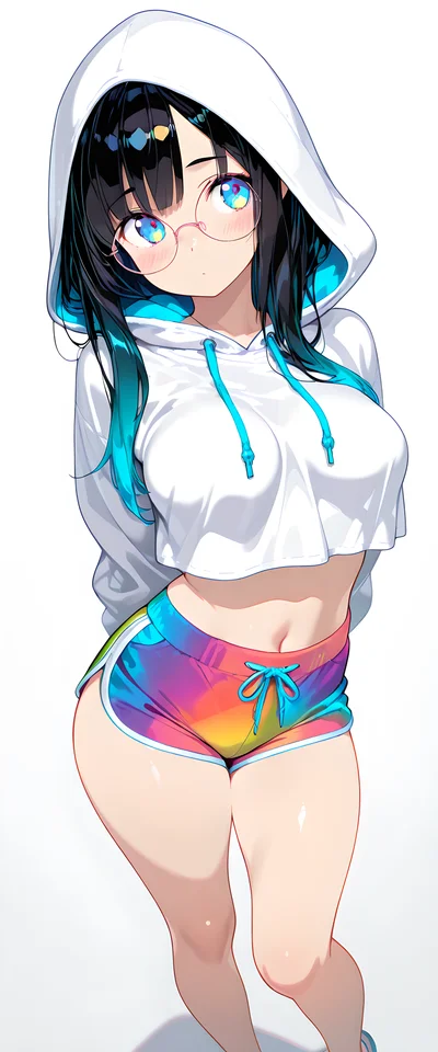 虹色のショーツを纏う夏の好奇心
