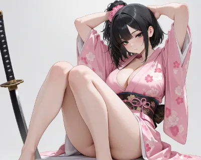 桜の着物