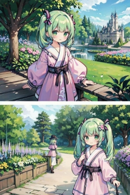 美しい庭 初音ミク