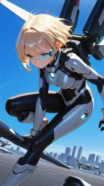 偵察任務から帰った女性