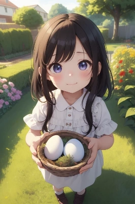 庭にあった卵
