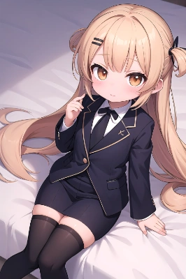 ヘアピンスーツ少女