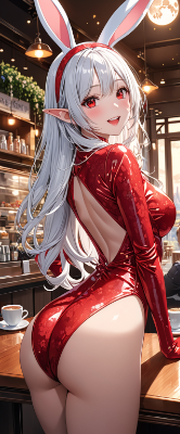 レッドバニーガール