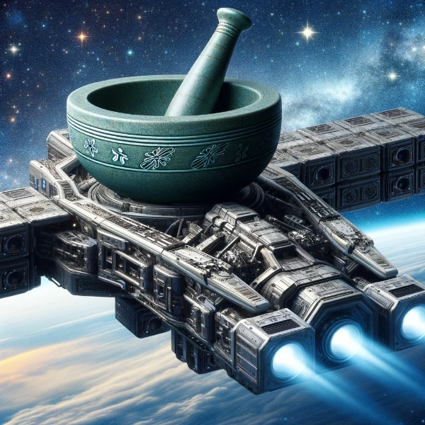 餅つき搭載宇宙戦艦艦隊（17枚）