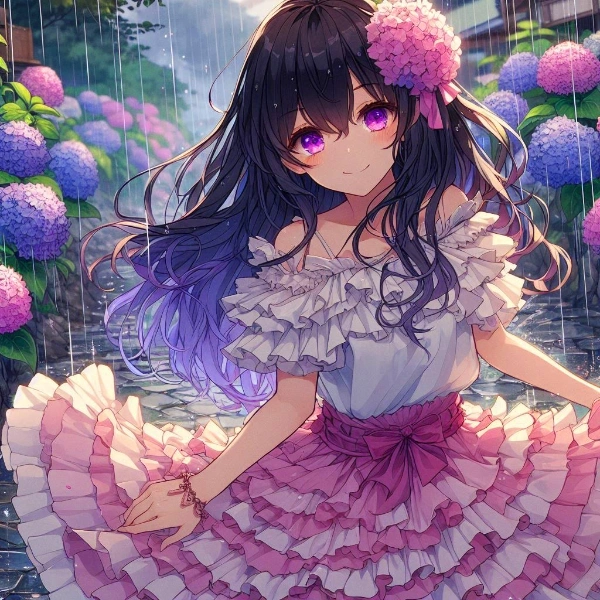 ロングスカートなうちの子と、紫陽花＊その2(21枚)