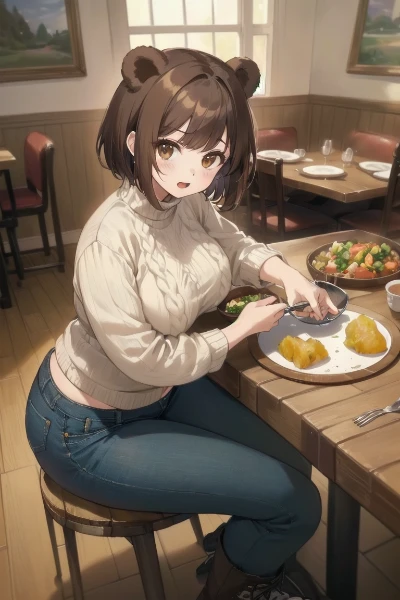 と、冬眠前だから食いだめしてるだけよ！