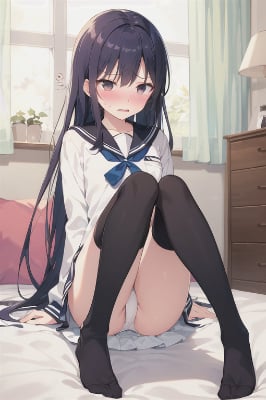 座ってる女の子見るだけ