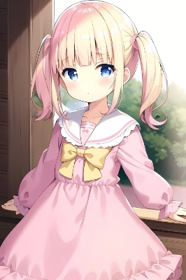 金髪ツインテ×ピンクセーラー その2