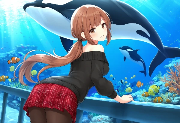 シャチと少女の出会い