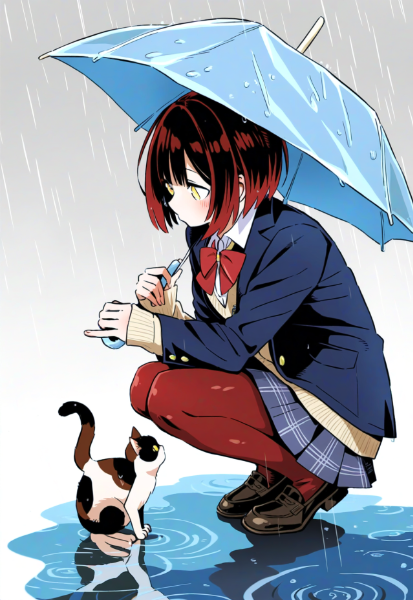 雨と猫②