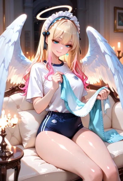 編み物ギャル天使さん