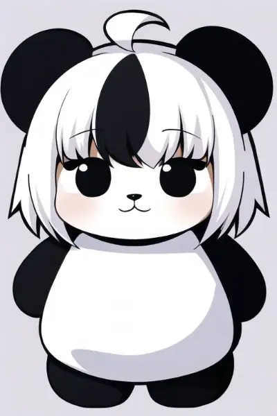 なんか　ジャイアントパンダ　チビキャラで入れたら