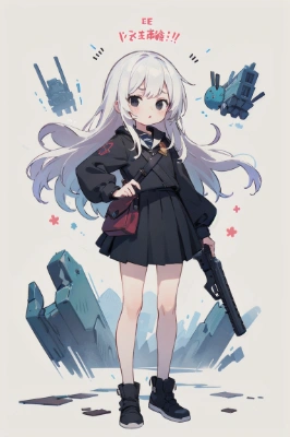 銃を持つ少女