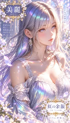 虹の余韻に微笑む美麗な少女