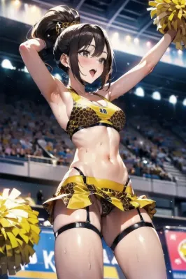 私立ヒョウ柄学園　チアガール