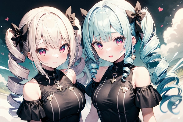 お揃いファッション＆ヘアー