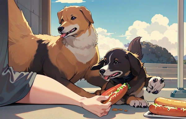 ホットドッグ食べたいワン🐶