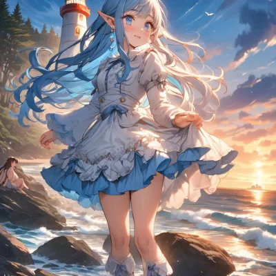 夕暮れ