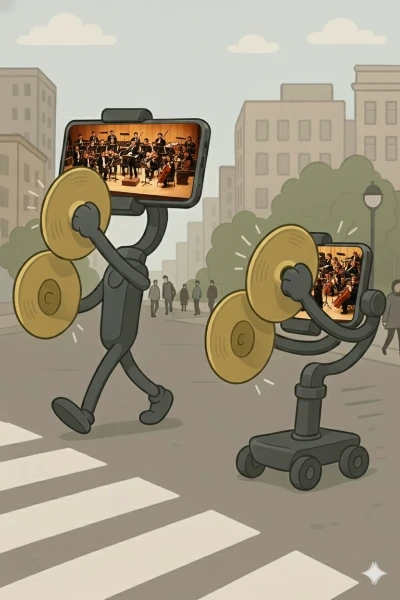 シンバルがジンバルを叩く