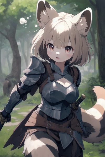たぬき娘の兵士