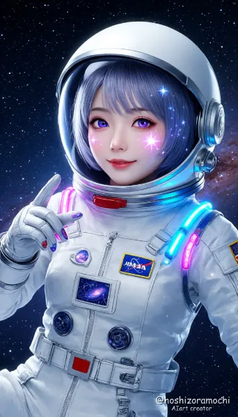 銀河の乙女、真空に響く吐息 - Maiden of the Galaxy, breathing in the vacuum