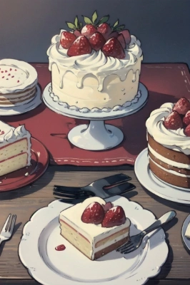 苺のケーキ