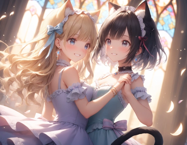 黒髪＆ブロンド・コスプレ