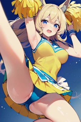 ウマ娘ゴールドシチーのチアガール仕様でございます