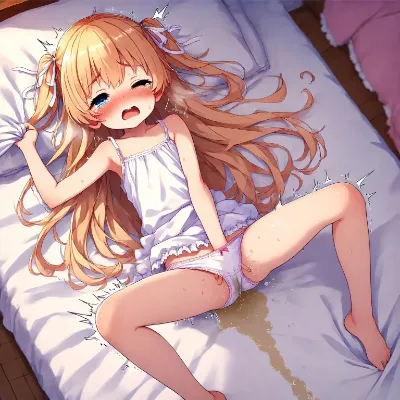 下着姿の金髪少女のひとりえっち その4