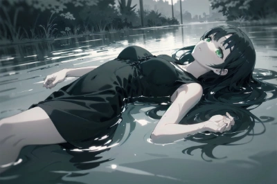 横たわる