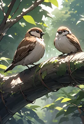 森の枝で交わす小さな約束