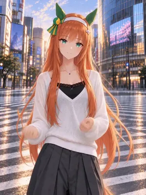 スズカがストリートコーデでダンス