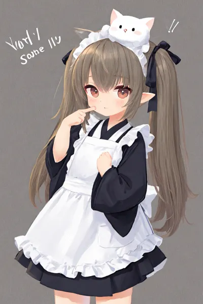 猫耳メイドの小さな悩み(幼くなるモデル？)