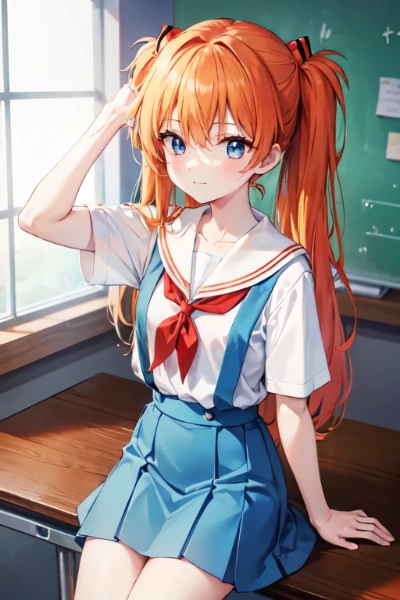 髪をかきあげる