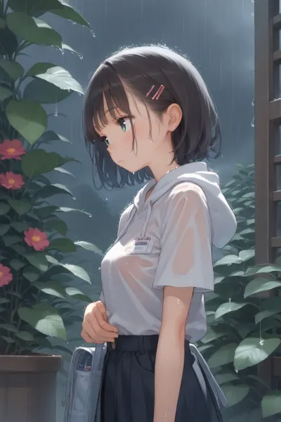 ずぶ濡れの帰宅