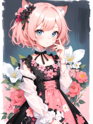 cat ear kawaii girl