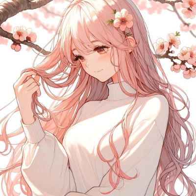 アンズ（杏）の花の精