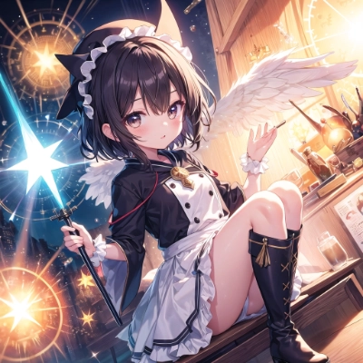 妹と星空の魔法の戦い