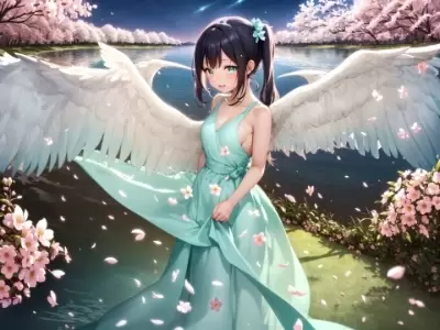 夜桜流星