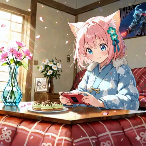 [コラボ] ばんこちゃんが遊びに来たぞ！(こたつ編)