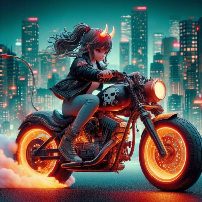 AIart AImotorcycle AIdemon