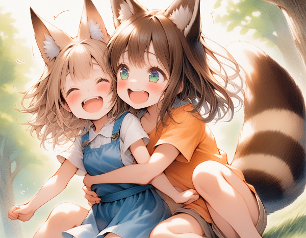 コン子とポン子・コチョコチョ