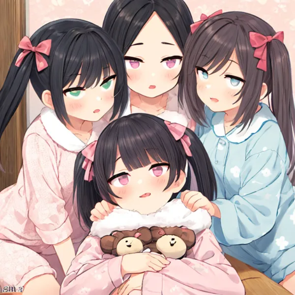 パジャマのクール姉妹たち