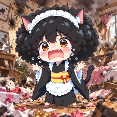またアフロニャ～(´；ω；｀)ﾌﾞﾜｯ