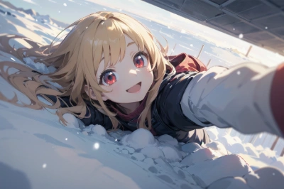 雪に埋もれて