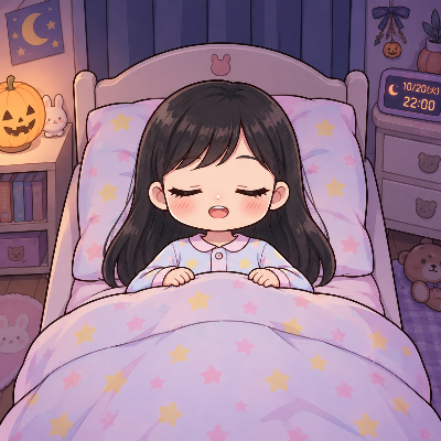10/20 おやちゅみ🌙(ちびちゃん)